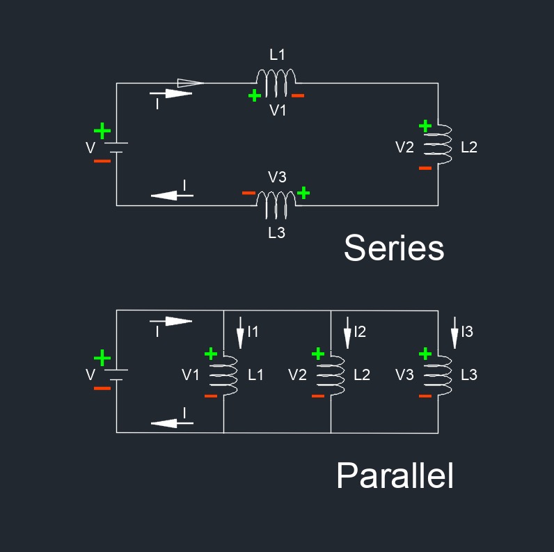 inductor parallel series 1