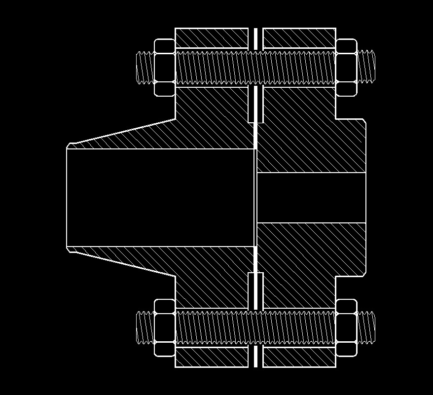 Reducing Flange Dimensions Chart