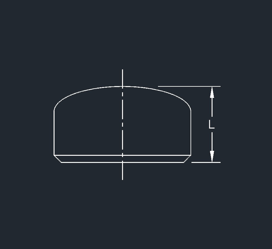 weld cap bw drawing