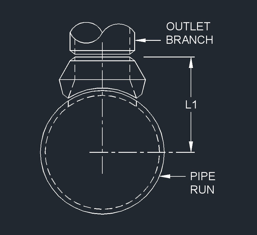 Weldolet - Reducing and Flat, ANSI Sch 160/XXS, FCS (in)