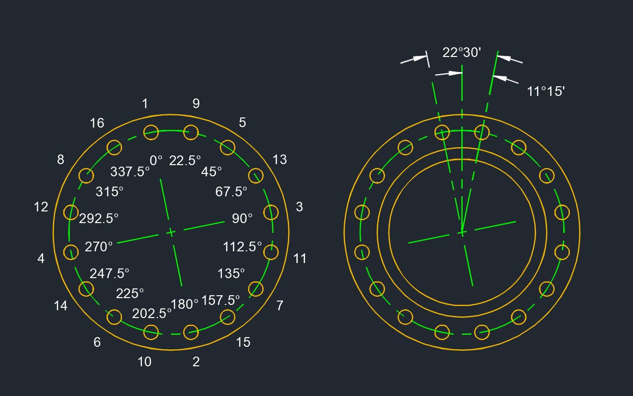 Data 16 bolt flange