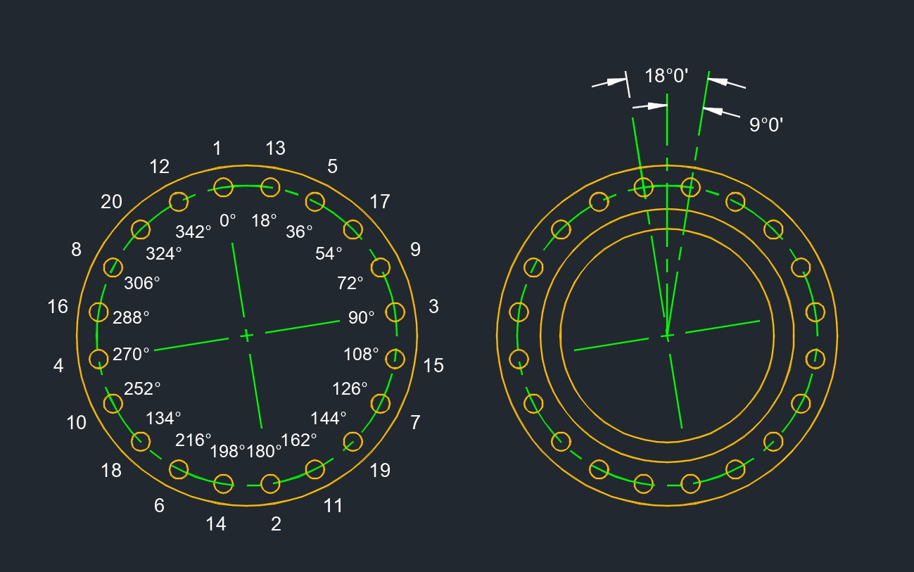 Data 20 bolt flange