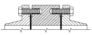 Flange bolt threaded dual lug check valve