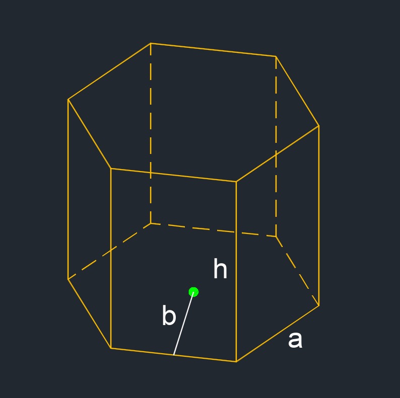 regular hexagonal prism volume 1