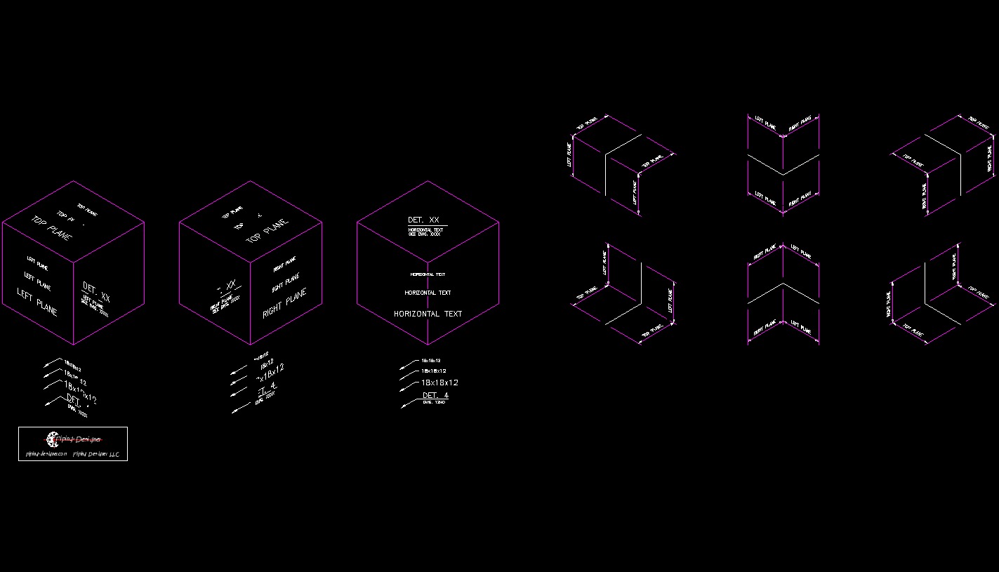 PD ISO Dimension & Text
