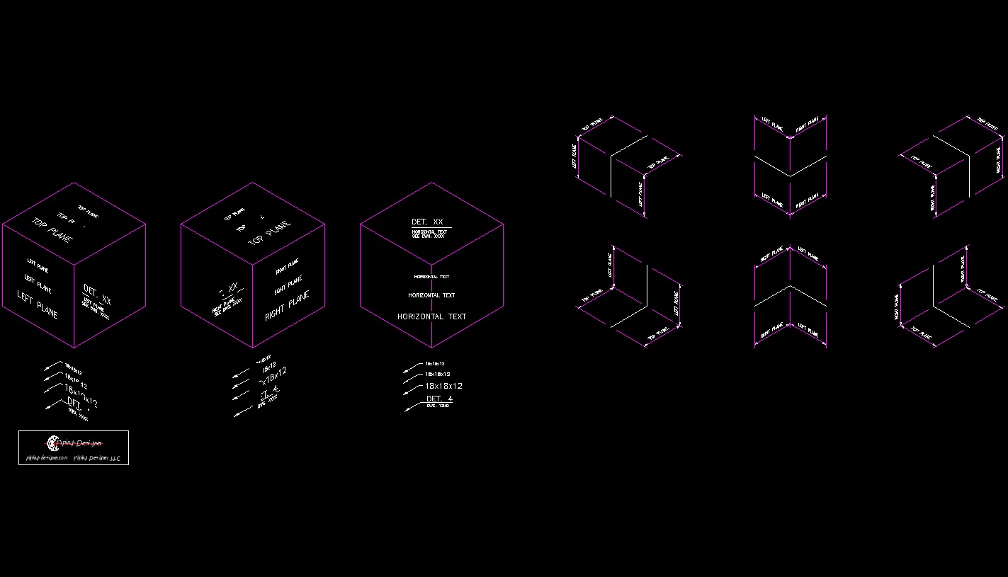 PD ISO Dimension & Text